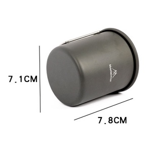 Ly cắm trại dã ngoại mẫu đen 300ml-k7h7