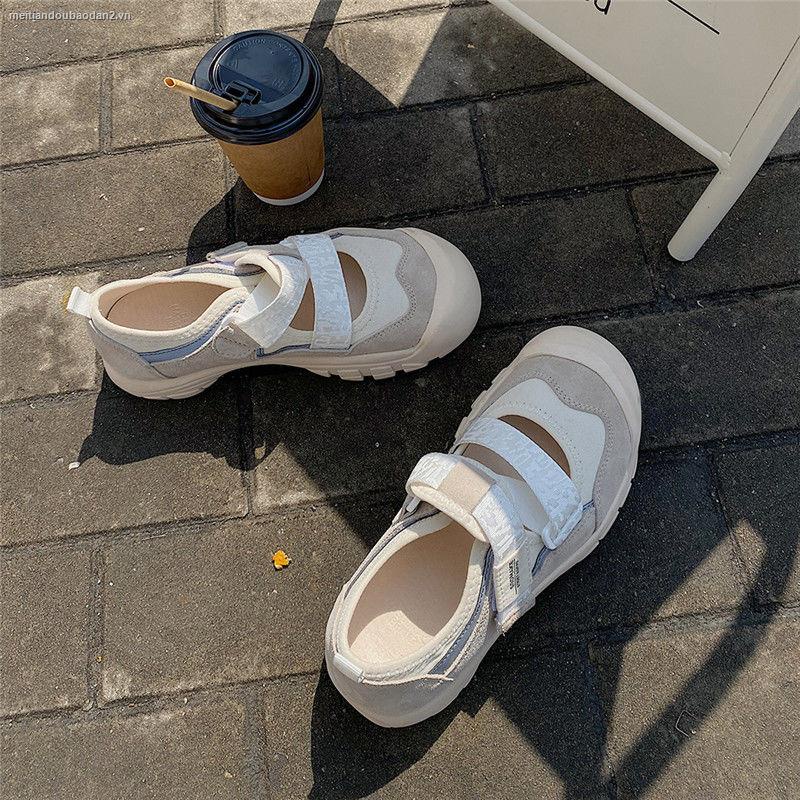 Giày thể thao dễ thương dành cho nữ 2021 khóa dán thoáng khí thời trang mùa hè