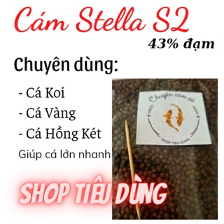 1kg Cám STELLA S2 43% Đạm Nổi Cho Cá Koi , cá vàng 3 đuôi , koi, cá hồng két ,.... tăng trưởng nhanh cám stella