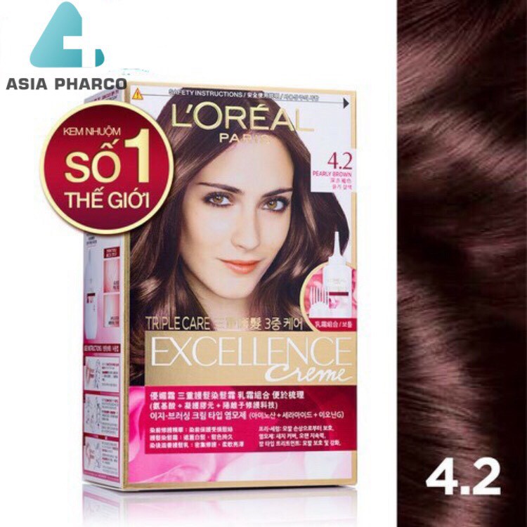 Màu nhuộm dưỡng tóc phủ bạc L'Oreal Paris Excellence Crème 172ml