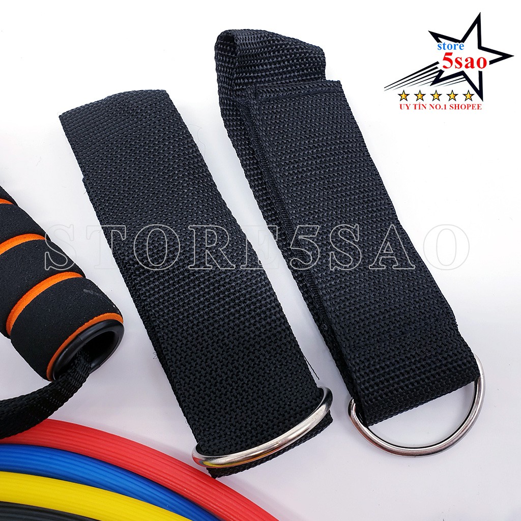 🎁 Bộ 5 dây đàn hồi resistance band 😍 Freeship ⚡ dây ngũ sắc tập gym đa năng