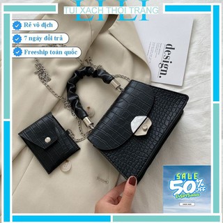 Túi xách nữ quai nhún 💖💖 Túi đeo chéo thời trang dáng công sở ! J7692 (có ảnh thật)