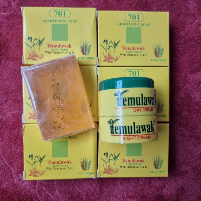 COMBO 2 BỘ KEM TRẮNG DA NGÀY & ĐÊM TEMULAWAK NHẬP KHẨU MALAYSIA + 2 XÀ BÔNG