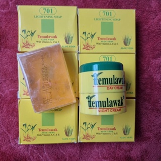 Combo 2 bộ kem trắng da ngày & đêm temulawak nhập khẩu malaysia + 2 xà bông