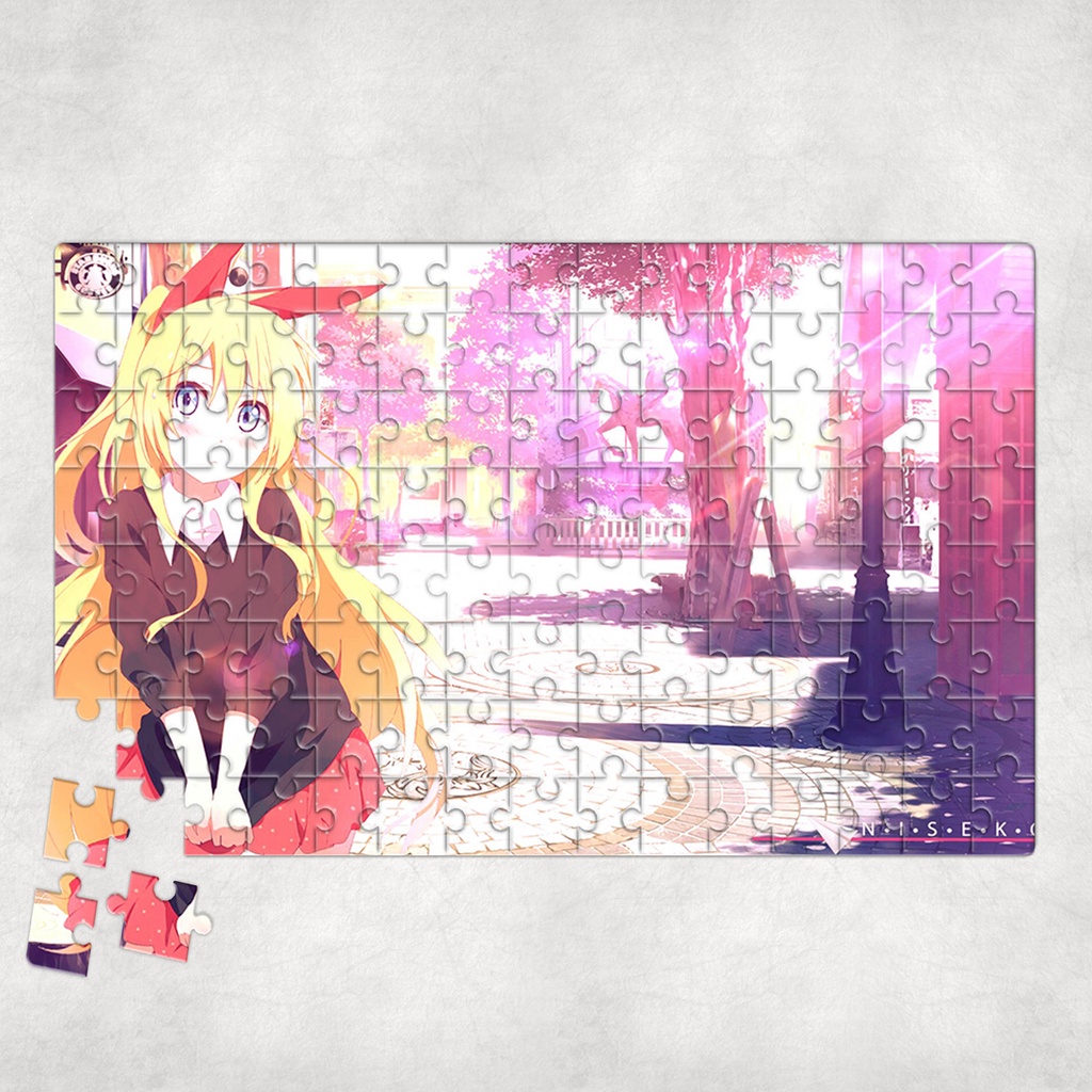 Tranh ghép hình A4, A5 Anime, xếp hình NISEKOI - Mẫu 1