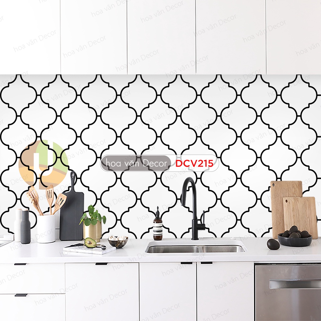Set 1 mét dài Decal dán bếp, tường nhà tắm, chống dầu mỡ, không thấm nước CB9PM