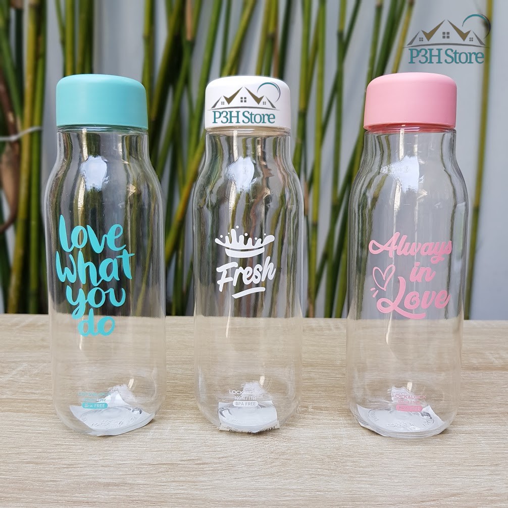 Bình nước Lock&amp;Lock Milky dung tích 500ml nhựa PET BPA Free HAP654