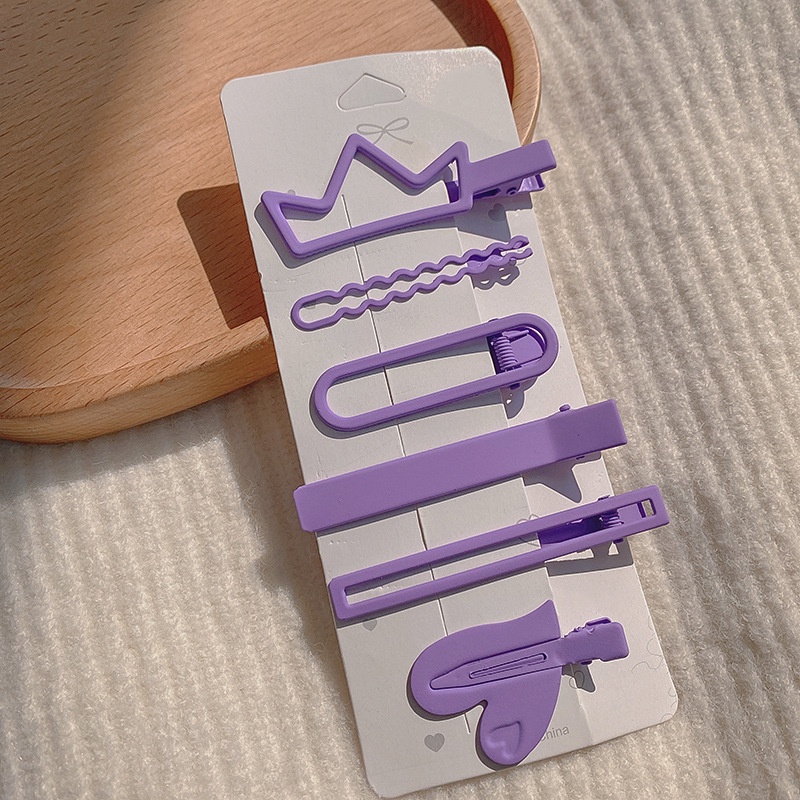 Kẹp Tóc Mỏ Vịt Dáng Dài Đính Hoa Xanh Dương Phong Cách Mới Thời Trang Mùa Xuân 2022