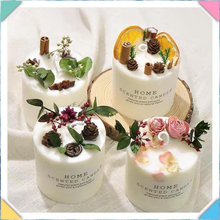 Nến thơm handmade Citta hương thơm bốn mùa hoa khô tự nhiên trang trí nhà cửa mùi hương lãng mạn, nhẹ nhàng, tinh khiết