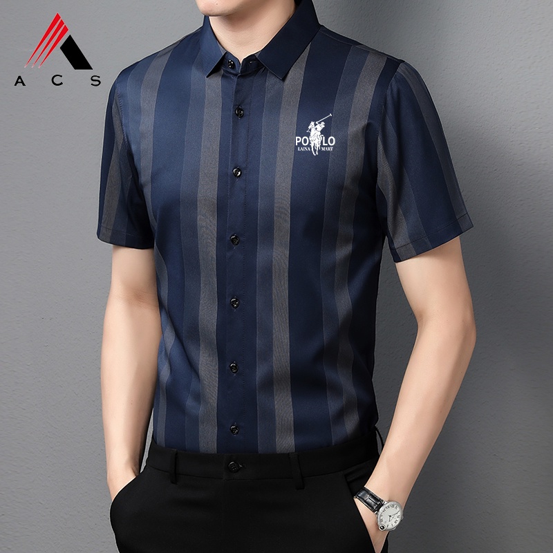 Áo Sơ Mi Ngắn Tay Thời Trang Đơn Giản Cho Nam