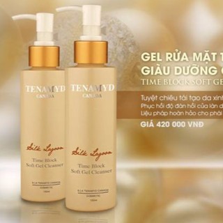 Gel rửa mặt Tenamyd Canada cho da lão hóa 120ml, dòng Silk Lagoon