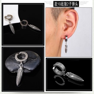 khuyên tai nam không cần bấm lỗ tai