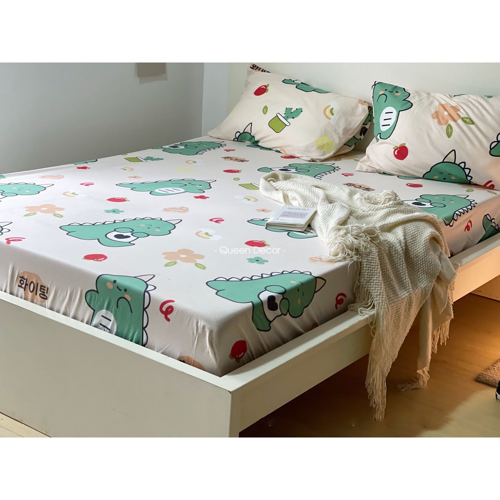 Ga Giường Nệm Cotton Poly M2 M6 M8, Drap Trải Giường Cute (Miễn Phí Bo Chun) - Queen Decor | BigBuy360 - bigbuy360.vn