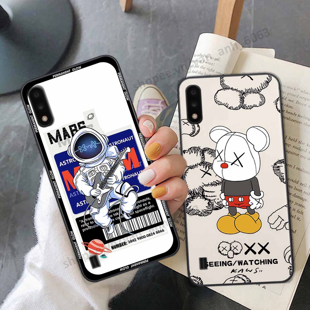 Ốp Samsung A01 / A02 be@r brick mars thời trang, ốp lưng điện thoại viền dẻo siêu chất