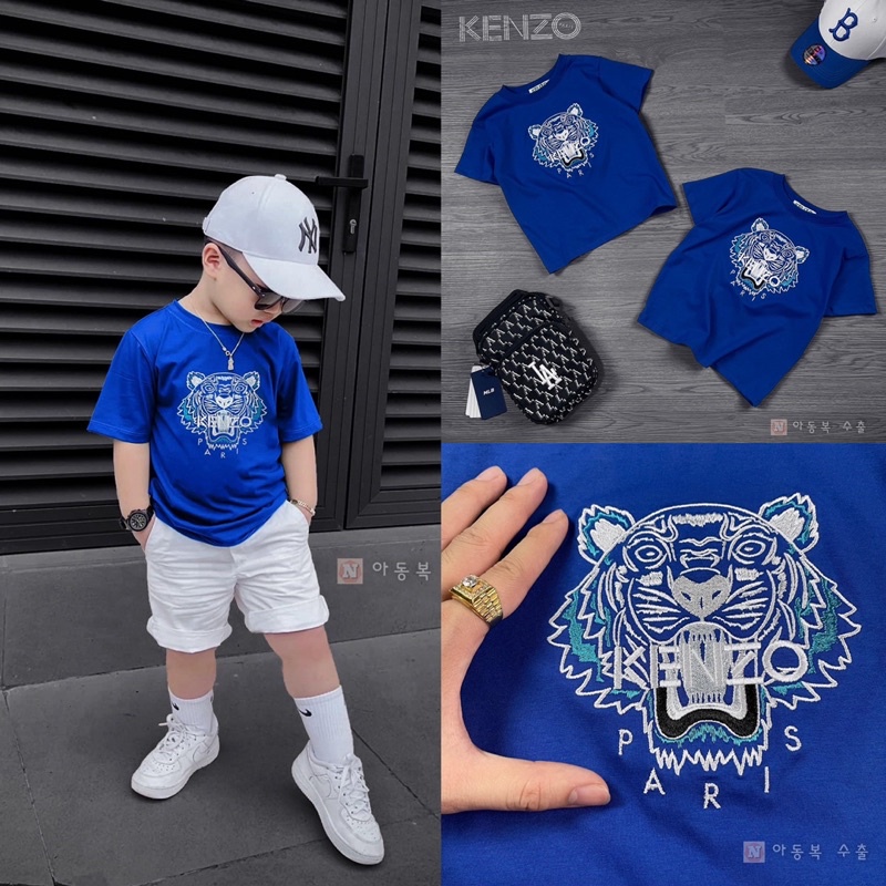 Áo phông KZ cao cấp bé trai-xanh biển