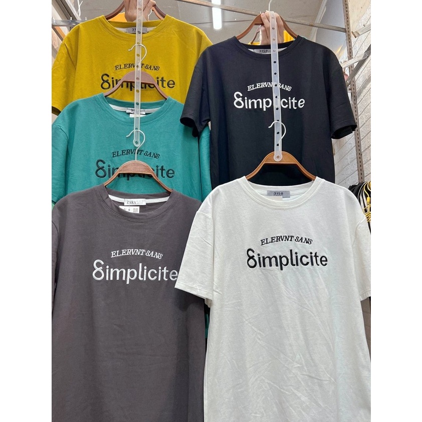 Áo phông nam nữ oversize tay lửng áo đôi chữ Simplicite basic cá tính vải cotton khô cao cấp hottrend ẢNH THẬT TỰ CHỤP