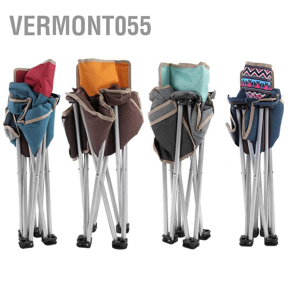 Có thể bán buôn Ghế ngoài trời có thể gập lại Cắm trại di động Câu cá dã ngoại tựa lưng túi Vermont055 Hàng giao ngay