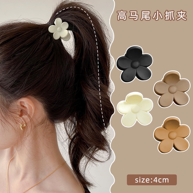 Kẹp Tóc Hình Hoa Mini Màu Xanh Lá Thời Trang Cho Nữ