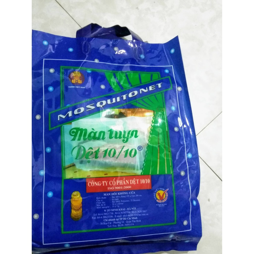 Mùng màn tuyn chống muỗi cao cấp 10/10