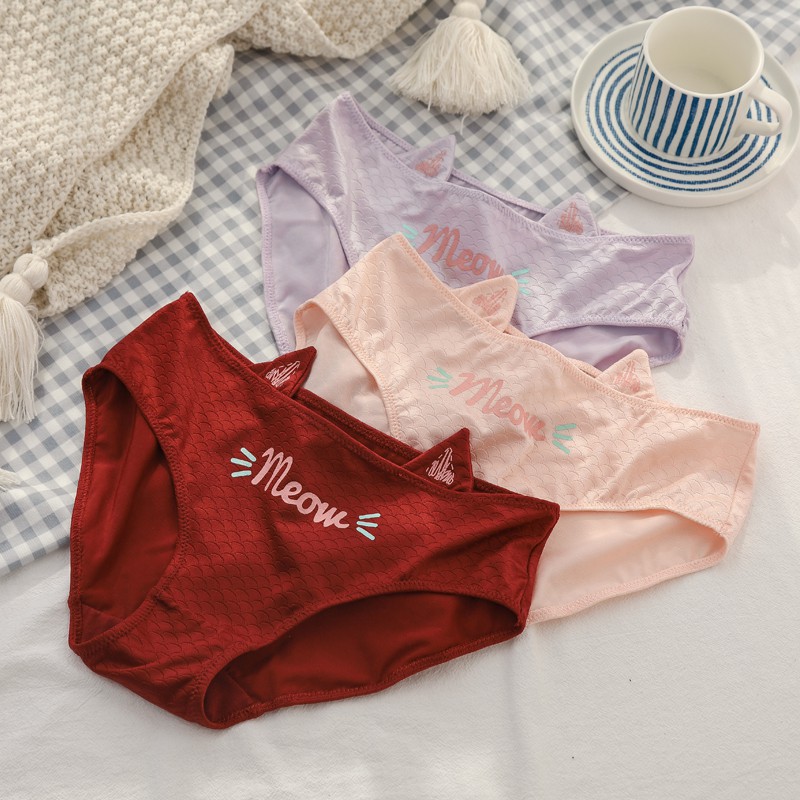 Quần lót cotton cao cấp có tai Meow Meow B1 | BigBuy360 - bigbuy360.vn