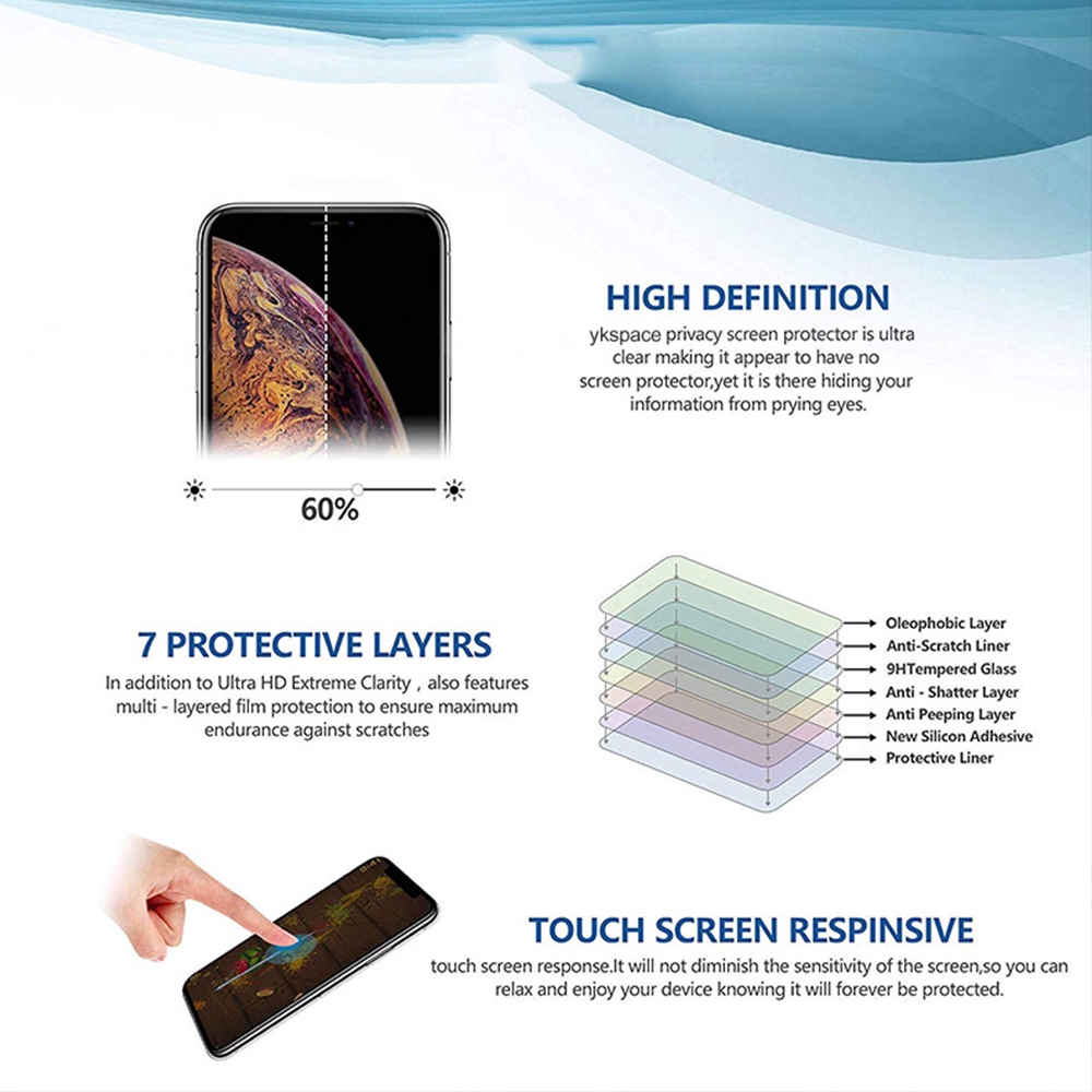 Meizu16X Full cover Anti-Spy Screen Protector Meizu 16XS Privacy Tempered Glass Film