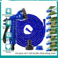 Vòi Xịt Tưới Cây , Vòi Rửa Xe , Vòi Nước Đa Năng Gian Nở 3 Lần Từ 5m =&gt; 30m Thông Minh Có Các Chế Độ Nước Tiện Dụng