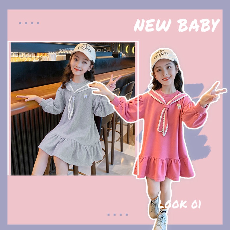 Long Sleeve Princess Dress Western Style New Fall 2022 Fashion For Girls