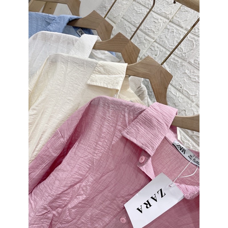 Áo sơ mi đũi nhăn nhiều màu sắc oversize | BigBuy360 - bigbuy360.vn