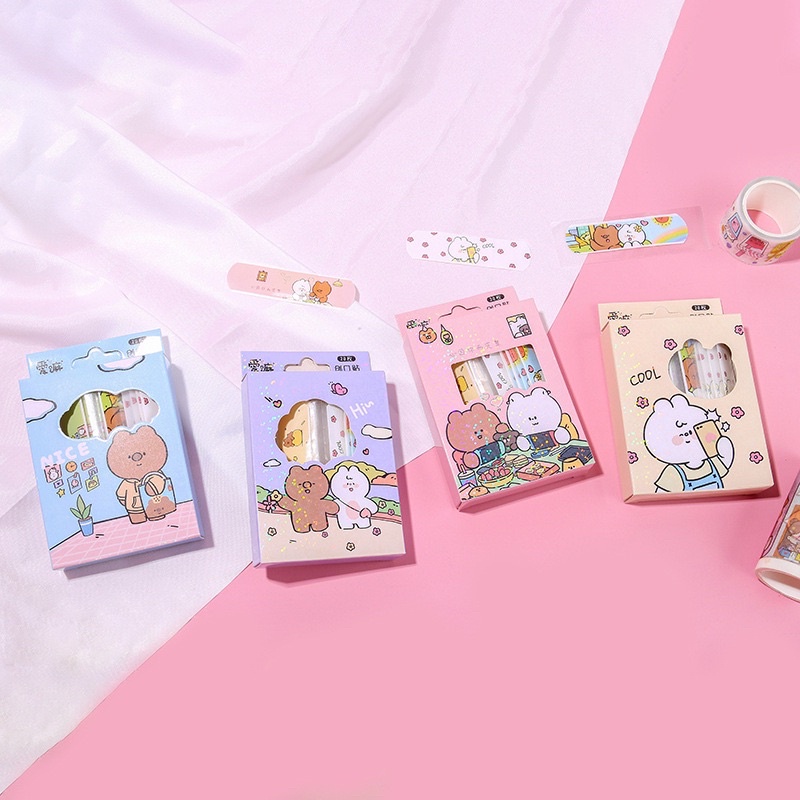 Hộp 20 cái băng dán cá nhân urgo hoạ tiết cute dễ thương-PK010