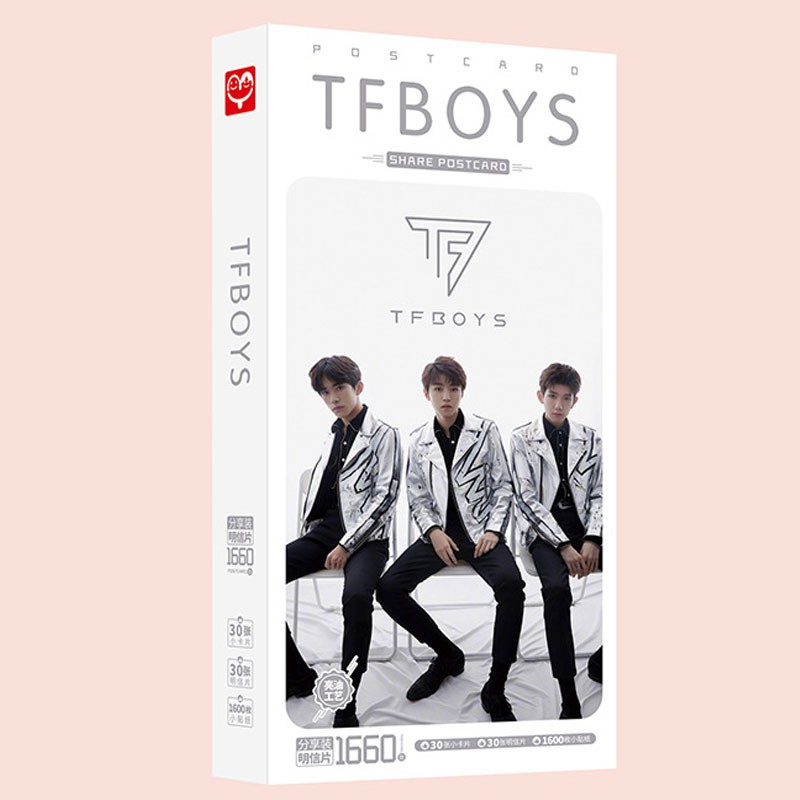 Postcard idols cpop Nhất Bác Tiêu Chiến Triệu Lộ Tư Hồ Nhất Thiên TFboys Cúc Tịnh Y