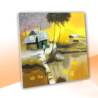 bộ 3 bức tranh quê hương