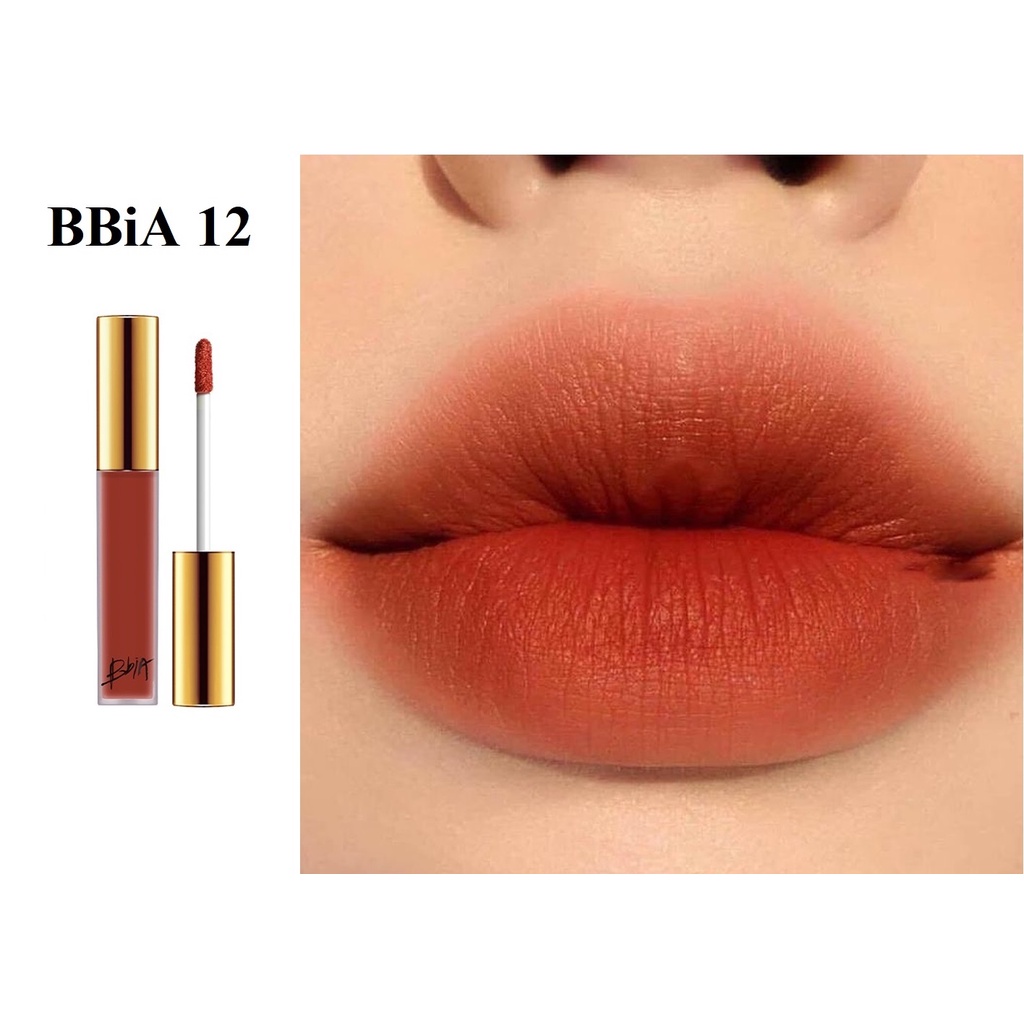 Son Bbia 12 Màu Cam Cháy (Son Bbia Last Velvet Lip Tint)