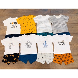 Bộ cộc tay bé trai - Set bộ cộc tay PL Baby chất cotton cho bé