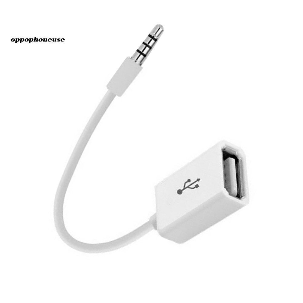 Cáp Chuyển Đổi Âm Thanh Aux 3.5mm Sang Usb 2.0 Cho Xe Hơi