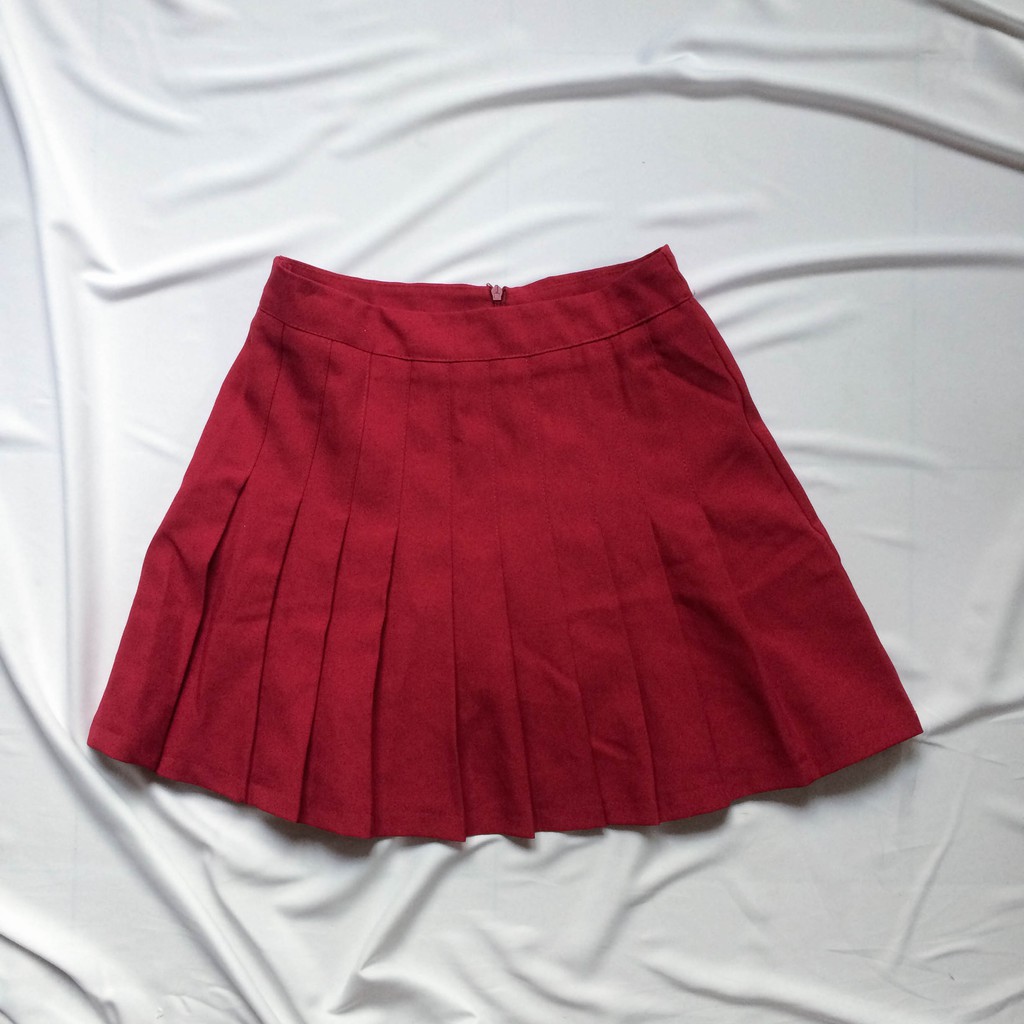 Váy tennis (Tennis skirt) đỏ đô