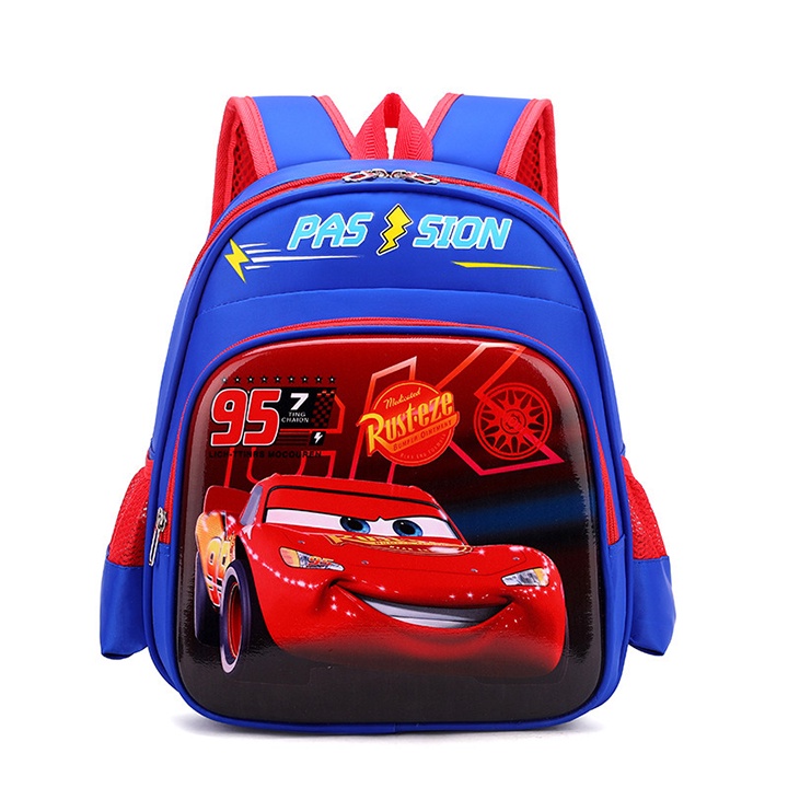 Balo cho bé đi học mẫu giáo, in hình người nhện chống thấm nước cao cấp size 31cm BALO-501