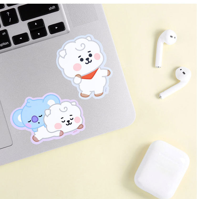 Miếng Dán Chống Thấm Nước In Hình Các Nhân Vật Bt21 Dễ Thương Cho Bé BTS