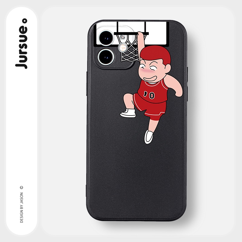 Ốp lưng JURSUE mềm hoạt hình cặp đôi dễ thương đẹp cho iPhone 13 12 11 Pro Max SE 2020 X XR XS ip 8 7 6 6S Plus kute Y36