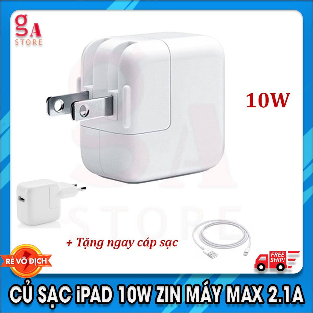 [RẺ VÔ ĐỊCH] Củ sạc IPAD 10w bóc máy (tặng kèm dây sạc)