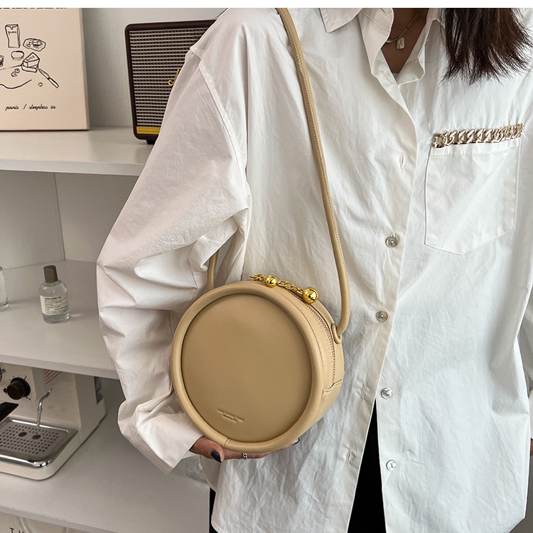 Túi đeo chéo IELGY hình tròn nhỏ xinh thanh lịch cho nữ