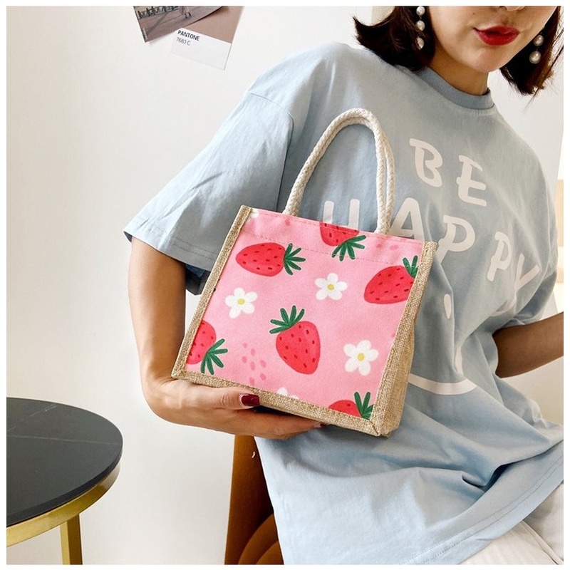 Túi cói mini đi biển nữ đẹp đi chơi thời trang dễ thương cute cá tính phong cách Vintage