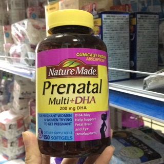 VITAMIN CHO MẸ BẦU PRENATAL MỸ 150v