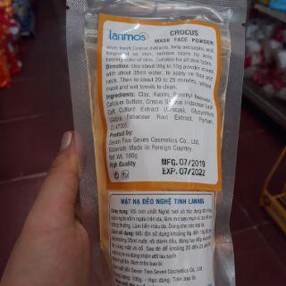 Mặt Nạ Dẻo Nghệ Lanmos 100g