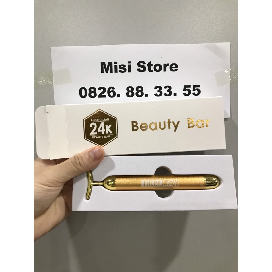 Thanh lăn massage giảm béo nâng da mặt, sp tách lẻ từ bộ serum 24K