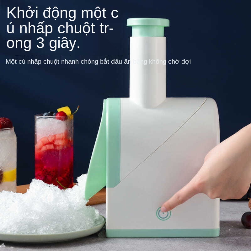 Máy nghiền đá gia đình Máy sinh tố nhỏ bằng điện Quầy bar thương mại Cửa hàng trà sữa Sponge Ice Cooking Machine Máy bào