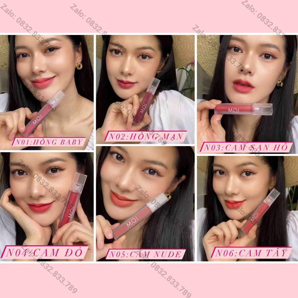Son Kem Lì Hồ Ngọc Hà MOI Cosmetics SGIRLS SUMMER - bền màu lâu trôi không lem【CAM KẾT HÀNG CHÍNH HÃNG®】 | BigBuy360 - bigbuy360.vn
