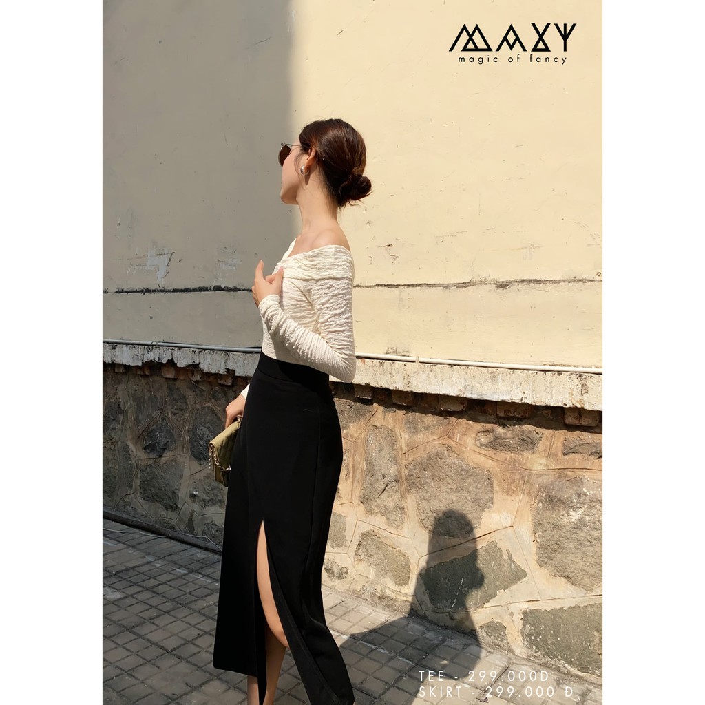 Chân váy dài xẻ cao cutout skirt Maxy Workshop | BigBuy360 - bigbuy360.vn