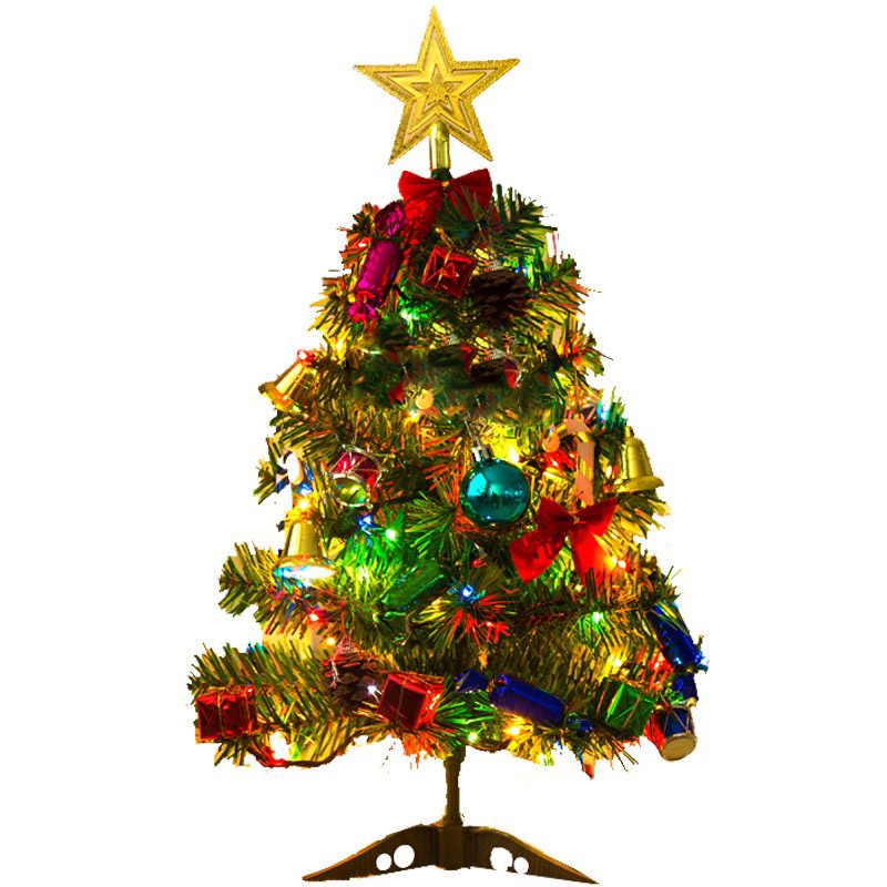 Cây thông noel 60cm mini để bàn trang trí giáng sinh cho nhà cửa, phòng khách, phòng ngủ full phụ kiện đẹp lung linh