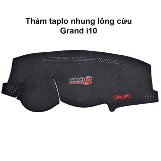 Thảm taplo xe Hyundai i10 vải nhung cao cấp - Chống nóng - Taplo xe i10