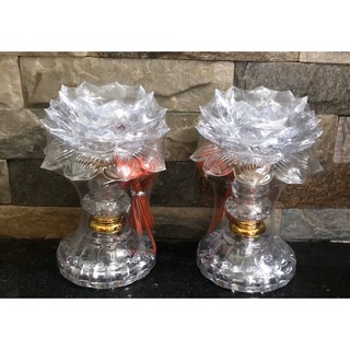 Bộ 2 đèn thờ hoa sen đổi màu